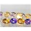 B003, Citrine & Amethyst Gold Bracelet