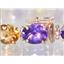 B003, Citrine & Amethyst Gold Bracelet