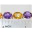 B003, Citrine & Amethyst Gold Bracelet