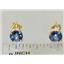 14k Gold Post Earrings, Neptune Garden Topaz, E012