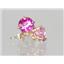 14k Gold Post Earrings, Pure Pink Topaz, E012