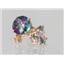 14k Gold Post Earrings, Mystic Fire Topaz, E112