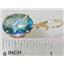 14k Gold Leverback Earrings, Neptune Garden Topaz, E407