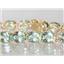 B003, Green Amethyst Gold Bracelet