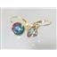 14k Gold Leverback Earrings, Mystic Fire Topaz, E111