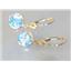 14k Gold Leverback Earrings, Mercury Mist Topaz, E111