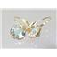 14k Gold Leverback Earrings, Green Amethyst, E111
