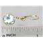 14k Gold Leverback Earrings, Green Amethyst, E111