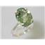 SR267, Green Amethyst Sterling Silver Ring