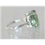 SR267, Green Amethyst Sterling Silver Ring
