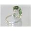 SR267, Green Amethyst Sterling Silver Ring