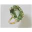 10K, 14K or 18K Gold Ladies Ring, Green Amethyst, R267