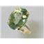 10K, 14K or 18K Gold Ladies Ring, Green Amethyst, R267