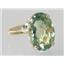 10K, 14K or 18K Gold Ladies Ring, Green Amethyst, R267