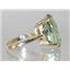 10K, 14K or 18K Gold Ladies Ring, Green Amethyst, R267