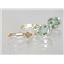 14k Gold Leverback Earrings, Green Amethyst, E001