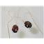 14k Gold Threader Earrings, Mozambique Garnet, E103