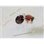 14k Gold Threader Earrings, Mozambique Garnet, E103