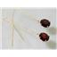 14k Gold Threader Earrings, Mozambique Garnet, E103