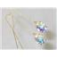 14k Gold Threader Earrings, Mercury Mist Topaz, E103