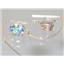 14k Gold Threader Earrings, Mercury Mist Topaz, E103