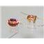 14k Gold Threader Earrings, Twilight Fire Topaz, E103