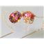 14k Gold Threader Earrings, Twilight Fire Topaz, E103