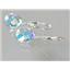 925 Sterling Silver Leverback Earrings, Mercury Mist Topaz, SE101