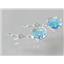 925 Sterling Silver Leverback Earrings, Mercury Mist Topaz, SE101