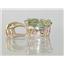 P050, Green Amethyst 14k Gold Pendant