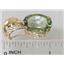 P050, Green Amethyst 14k Gold Pendant
