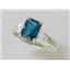 SR171, London Blue Topaz, 925 Sterling Silver Ring