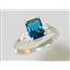 SR171, London Blue Topaz, 925 Sterling Silver Ring