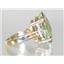 10K, 14K or 18K Gold Ladies Ring, Green Amethyst, R269