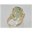 10K, 14K or 18K Gold Ladies Ring, Green Amethyst, R269