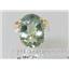 10K, 14K or 18K Gold Ladies Ring, Green Amethyst, R269