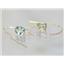 14k Gold Threader Earrings, Green Amethyst, E003