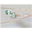 14k Gold Threader Earrings, Green Amethyst, E005