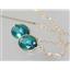 14k Gold Threader Earrings, Paraiba Topaz, E005