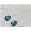E103, Quantum London Blue Topaz 14k  Earrings, 6 cts