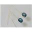 E103, Quantum London Blue Topaz 14k  Earrings, 6 cts