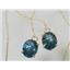 E103, Quantum London Blue Topaz 14k  Earrings, 6 cts