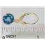 14k Gold Leverback Earrings, Neptune Garden Topaz, E111