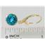 14k Gold Leverback Earrings, Paraiba Topaz, E111