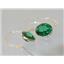 14k Gold Threader Earrings, Russian Nanocrystal Emerald, E205