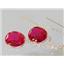 14k Gold Threader Earrings, Created Ruby, E205