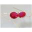 14k Gold Threader Earrings, Created Ruby, E205