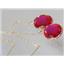 14k Gold Threader Earrings, Created Ruby, E205