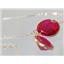 14k Gold Threader Earrings, Created Ruby, E205