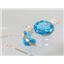 14k Gold Threader Earrings, Swiss Blue Topaz, E205